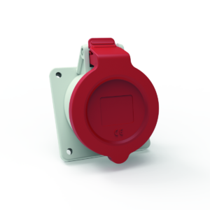 CEE-Inbouwcontactdoos, IQ, 16A+32A, QUICK-CONNECT, Schuin, 74x62, IP54