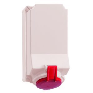 CEE-wandcontactdoos TE, 16A+32A,QUICK-CONNECT,om door te lussen,hittebest.,IP44