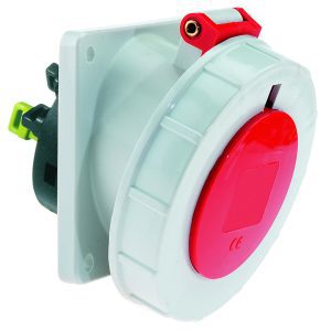 CEE-inbouwcontactdoos,16A+32A, schuin, QUICK-CONNECT,74x62 + 100x92, IP67