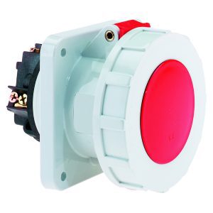 CEE-inbouwcontactdoos, TE, 63A, hittebestendig, 107x100mm, IP67