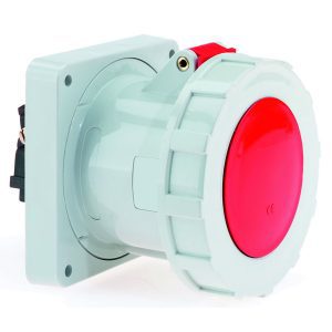 CEE-inbouwcontactdoos, 125A, hittebestendig, 130x130mm, IP67