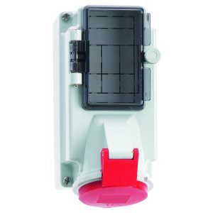 CEE-WCD, mogelijkheid voor beveiliging, 16A, 90x170, Ni, IP44