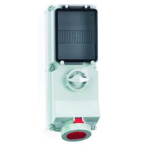 CEE-wandcontactdoos afschakelbaar, beveiligd IP67