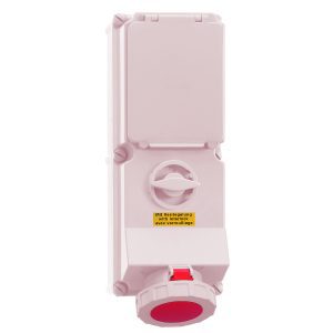 CEE-wandcontactdoos afschakelbaar,vergrendelbaar, beveiligd IP67
