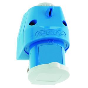 CEE-toestelcontactdoos, 16A, opbouw, compact, klapdeksel, IP44