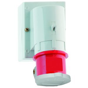 CEE-toestelcontactdoos, 16A, opbouw, klapdeksel, IP44