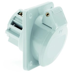 CEE-inbouwcontactdoos laagspanning, 16A+32A, schuin 20°, flens 68x62mm, IP44