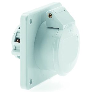 CEE-inbouwcontactdoos laagspanning, 16A+32A, flens 75x75mm, IP44