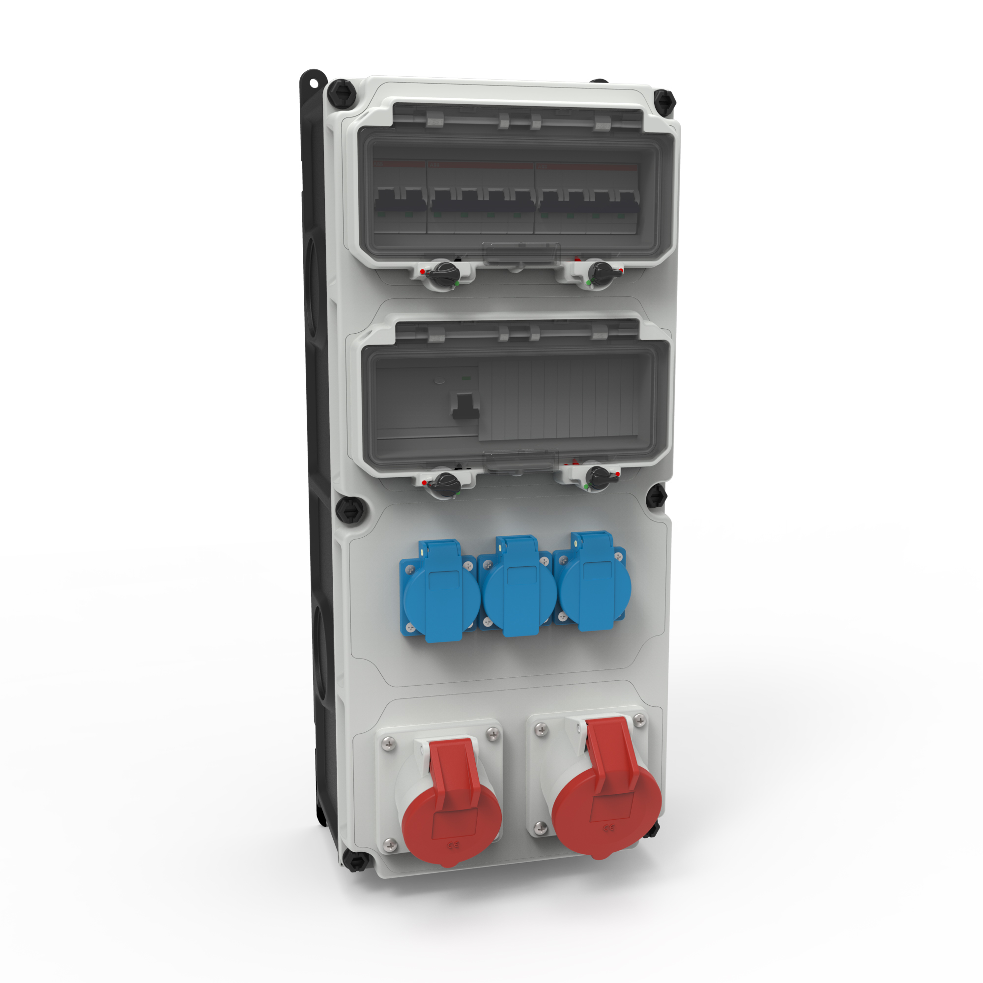 VARIABOX 3x Schuko, 1x 16A 5P, 1x 32A 5P